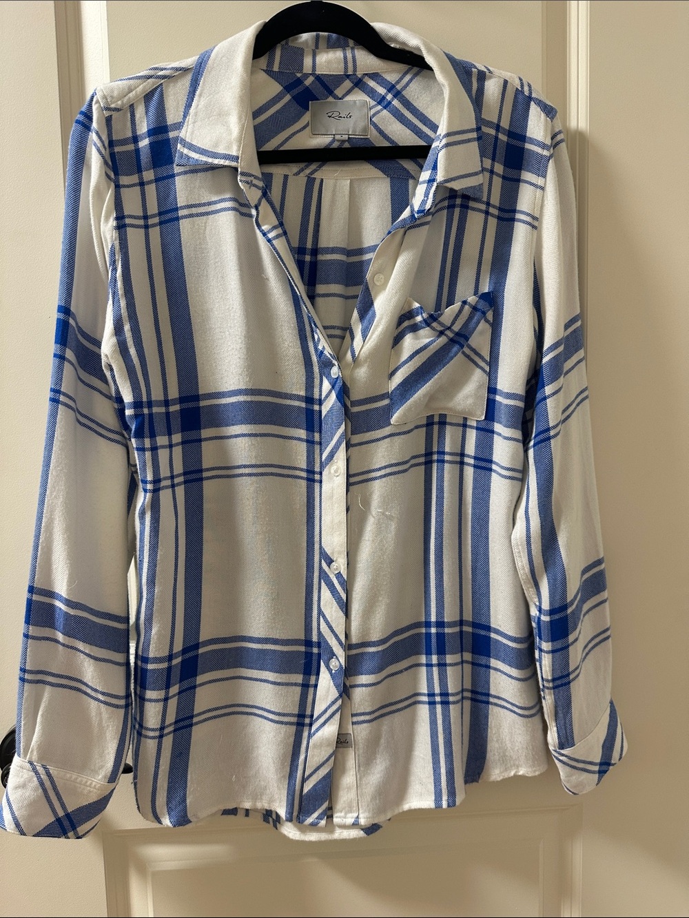 RAILS Button-Up Long-Sleeve Shirt (Small)